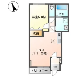 パレット小泉1【1階】の間取り