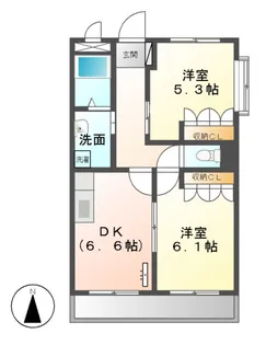 ドルフⅡ【1階】の間取り