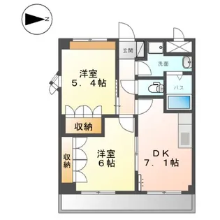 ハイツ・サンドヒルズ【1階】の間取り