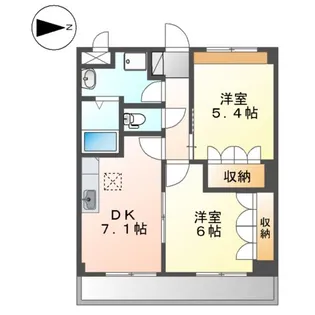 ハイツ・サンドヒルズ【1階】の間取り