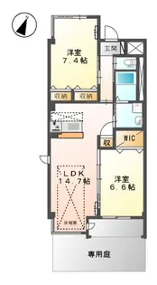 アテーナー北安東【1階】の間取り