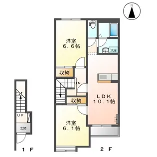 ディア ベルジュ【2階】の間取り