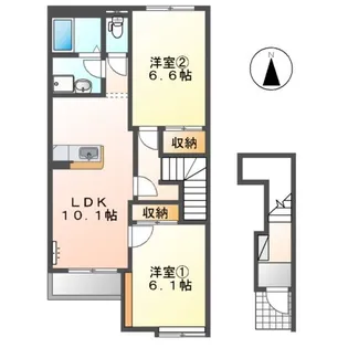 ディア ベルジュ【2階】の間取り