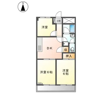 グレース伝法【2階】の間取り