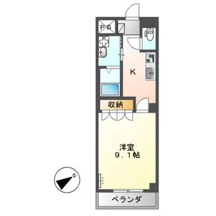 VILLAGE Ⅱ(ヴィラージュ ツー)【1階】の間取り