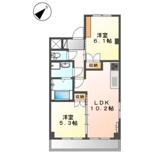 シティ・コート葵【3階】の間取り