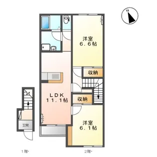 ベイテラスSH【2階】の間取り