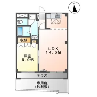 ボナールヴィラ【1階】の間取り
