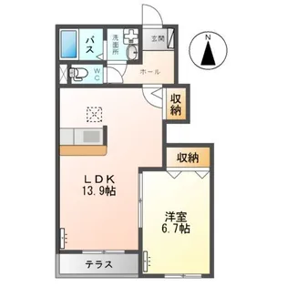 ONE PIECE(ワンピース)【1階】の間取り