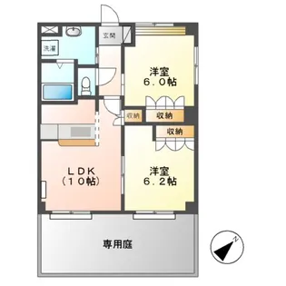 カサ・クレスタ【1階】の間取り