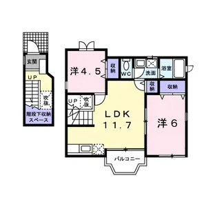 マ・シェリー静清【2階】の間取り