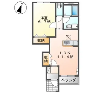 LE MIRAGE(レ ミラージ)【1階】の間取り