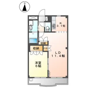 センターアイランドMS【1階】の間取り