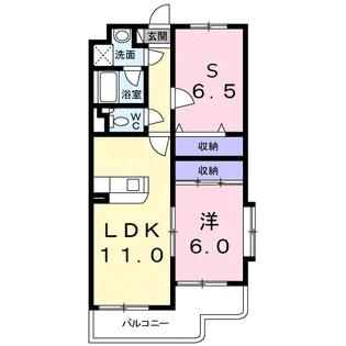 クレイドル【3階】の間取り