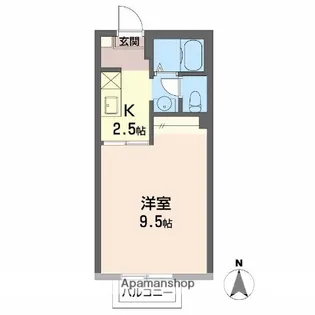 エクレール杉山【2階】の間取り