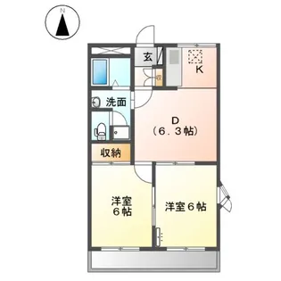 ミロワールM【1階】の間取り