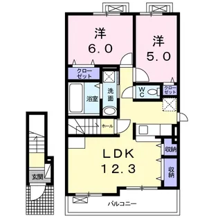 エルグラード泉【2階】の間取り