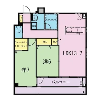 フロイデ堂林【2階】の間取り