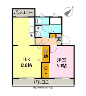田子浦ベイピアⅡ【203号室】の間取り