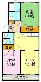 ヴィラ弥生【303号室】の間取り