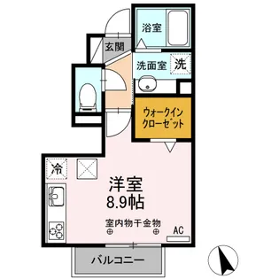 メルベーユ・S【1階】の間取り