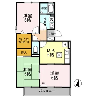 シャルム寿五番館【1階】の間取り