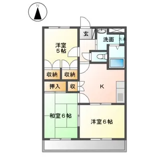 エトワール横割【2階】の間取り