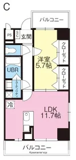 MONDO FUJIⅢ(モンドフジ)【3階】の間取り