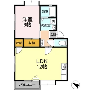 シャトレF Ⅰ【2階】の間取り