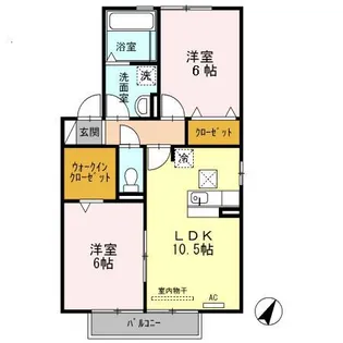 メゾン・ドゥ・ロワイヤル A【2階】の間取り