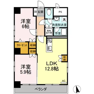 清和ビル【4階】の間取り