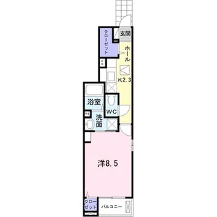 エルセレーノ宮下【1階】の間取り