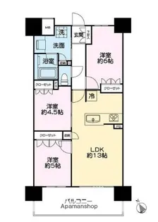 レーベン富士吉原本町【10階】の間取り