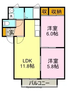 アンフィニAI A【202号室】の間取り