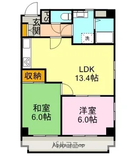 ツインズマンション【Tー47号室】の間取り