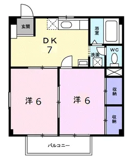 サンパレス淀川A【2階】の間取り
