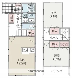 静岡県富士宮市弓沢町【一戸建】の間取り
