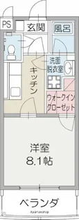 サニーハイツ三園Ⅱ【1階】の間取り