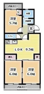 メゾン・ド・クラッセ【2階】の間取り