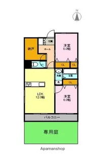 LEPRIMAVERA【103号室】の間取り