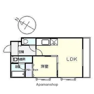 レインボーM&K【1階】の間取り