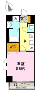 グランメールコート永田町【6階】の間取り