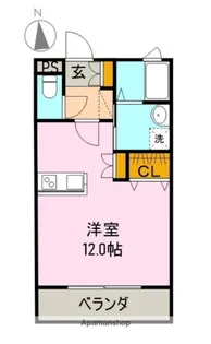 シャルム(CHARME)【103号室】の間取り