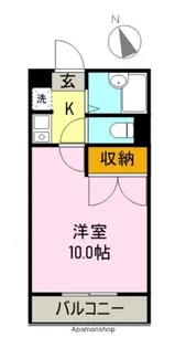 プラナス久沢【308号室】の間取り