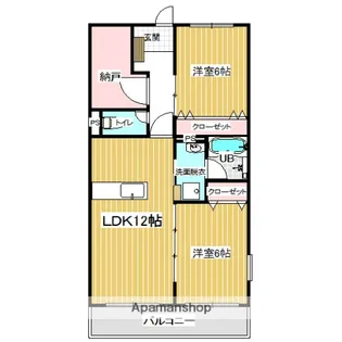 AIRLIX大岩【2階】の間取り