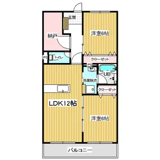 AIRLIX大岩【2階】の間取り
