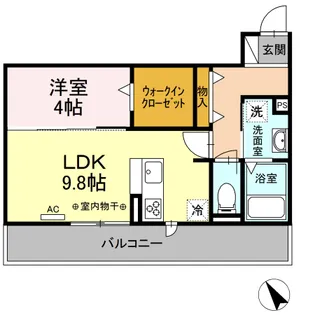 ハッピーミヤハラ【2階】の間取り