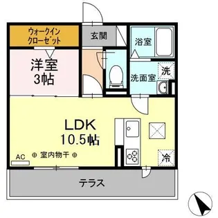 ハッピーミヤハラ【1階】の間取り