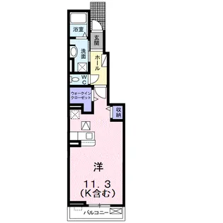 エリタージュ スルガ【1階】の間取り