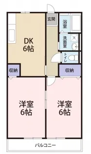 ル・ヴィラージュⅡ【2階】の間取り
